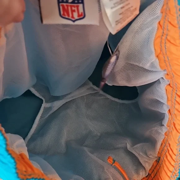 NFL Miami Dolphins Lined Swim Trunks, Size 14/16 🐬🏈 - Picture 13 of 13